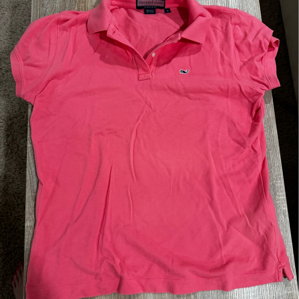 Vineyard Vines Pink Polo Shirt Classic Style